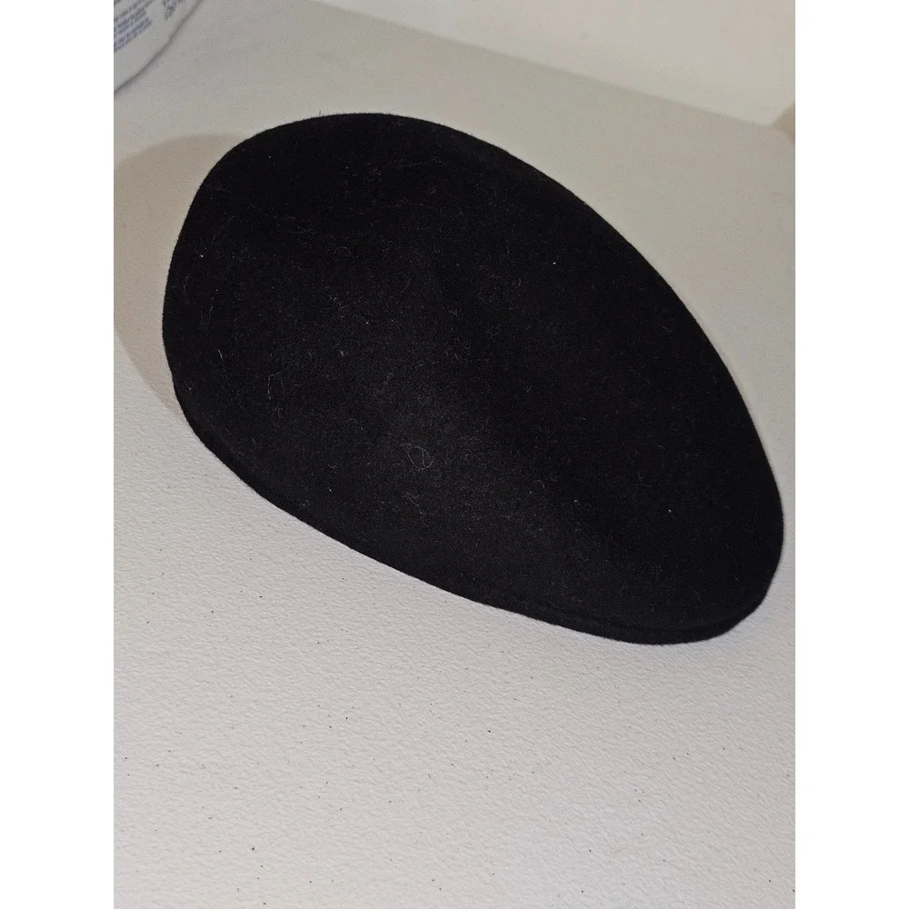 Vintage Kangol Carimac Mens Black Wool Driving Cap Hat Made In England